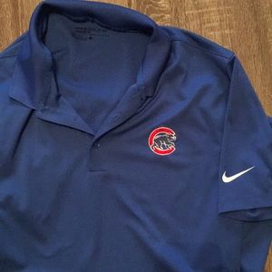 Nike Chicago Cubs Dry Fit Golf Shirt